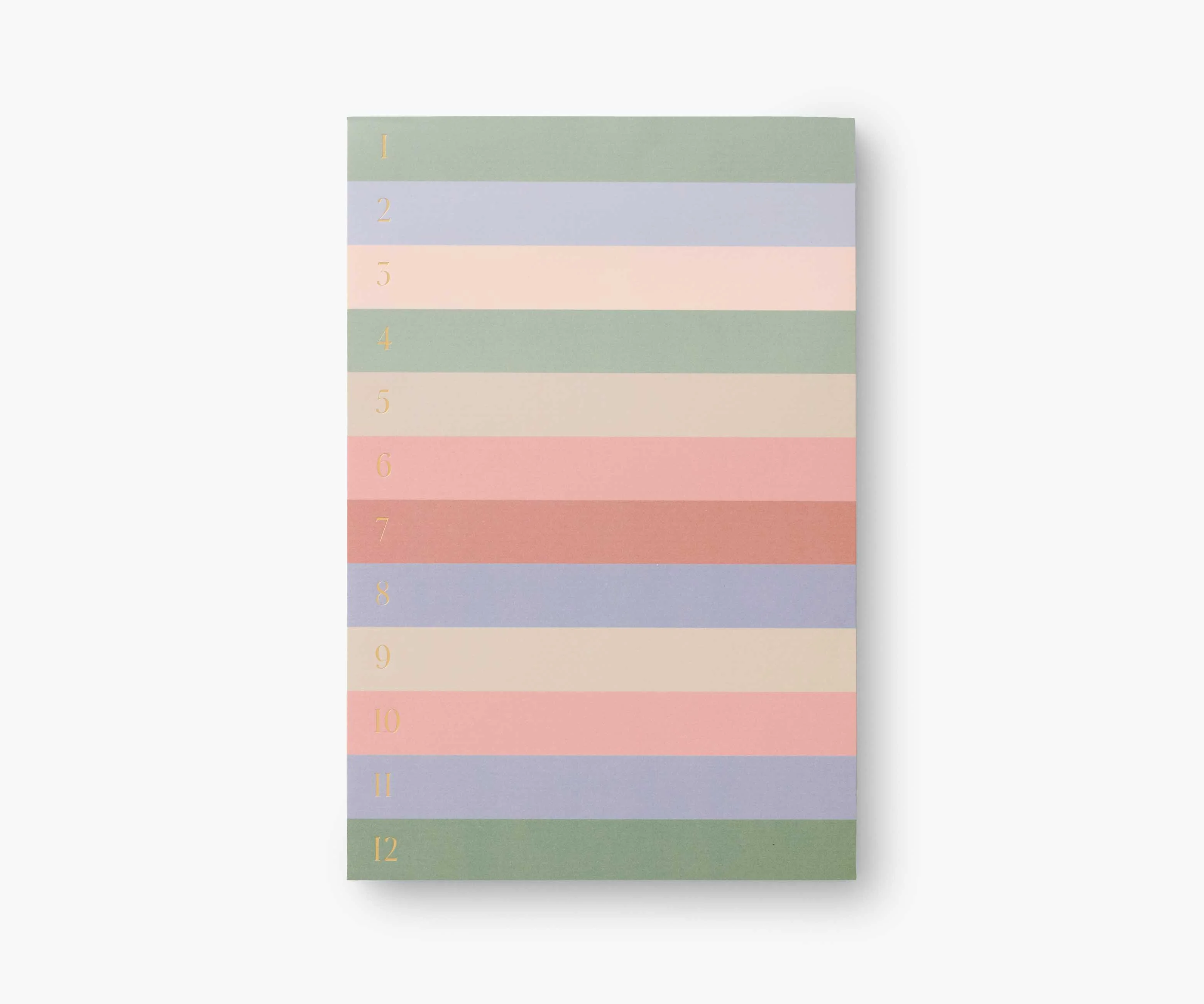 Large Memo Notepad - Muted Numbered Colorblock