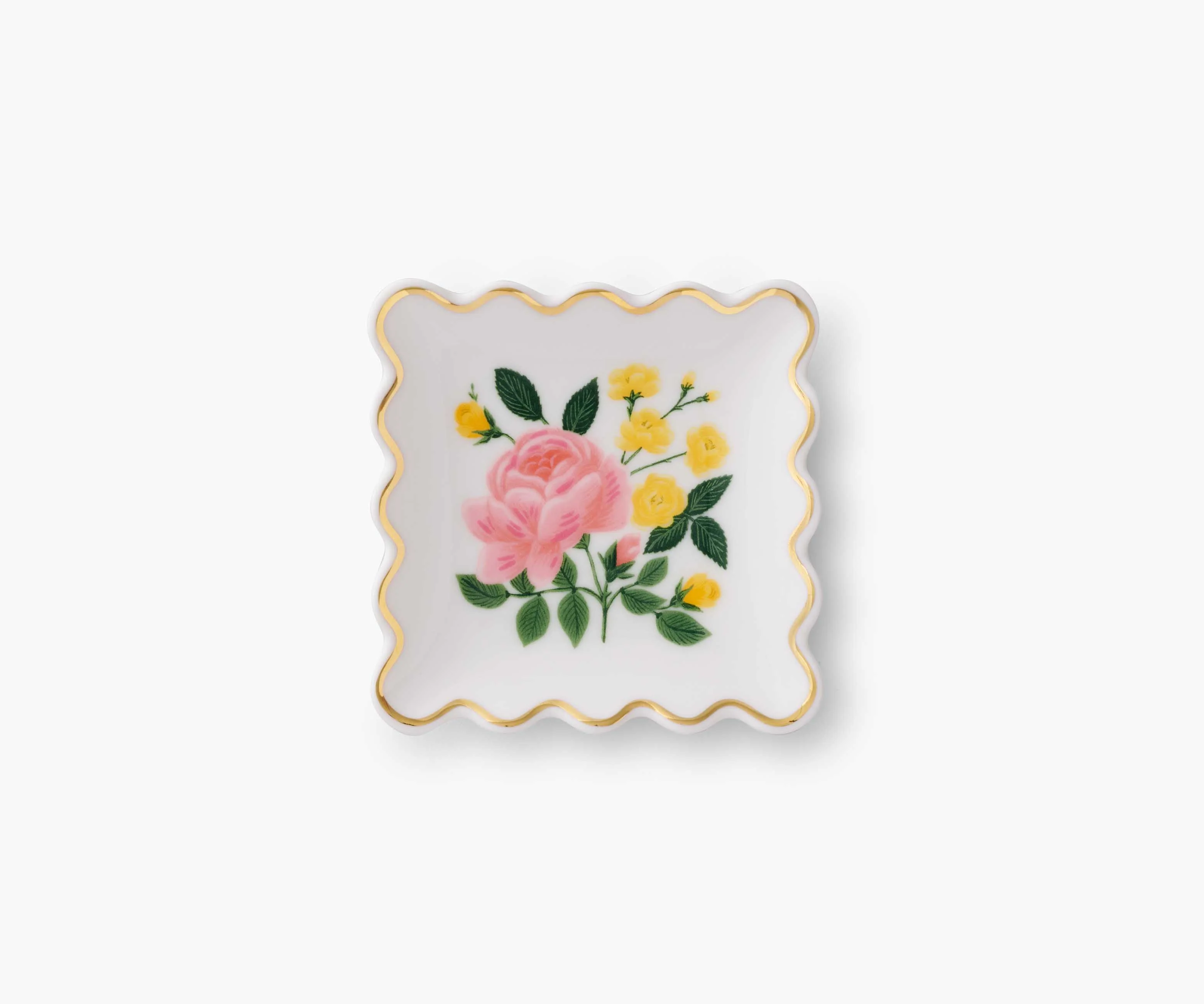 Porcelain Ring Dish - Roses