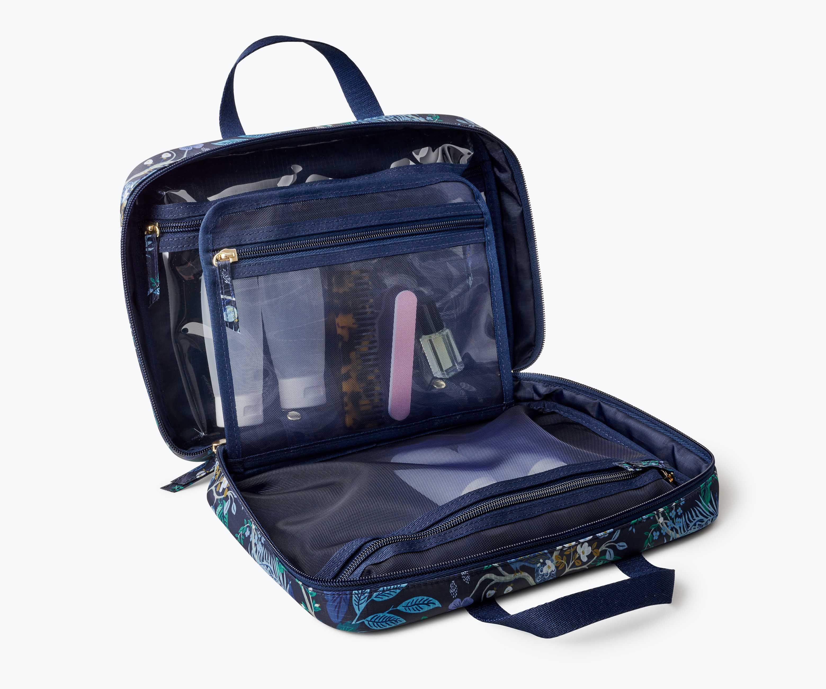 Travel Cosmetic Case - Peacock