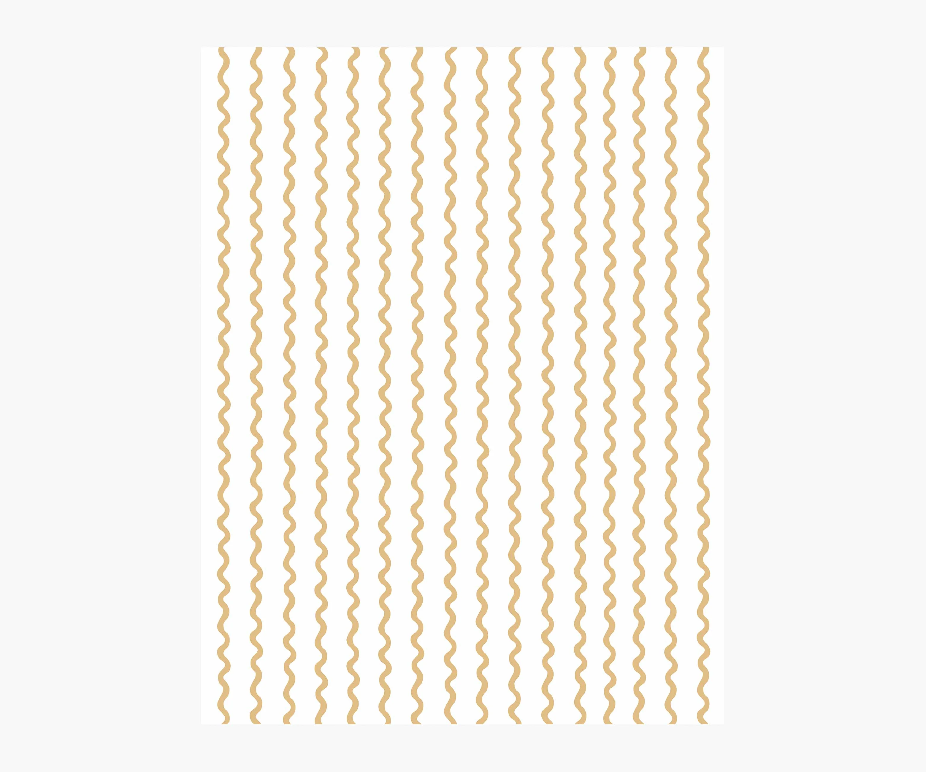 Rickrack Wallpaper Sample - Metallic Gold