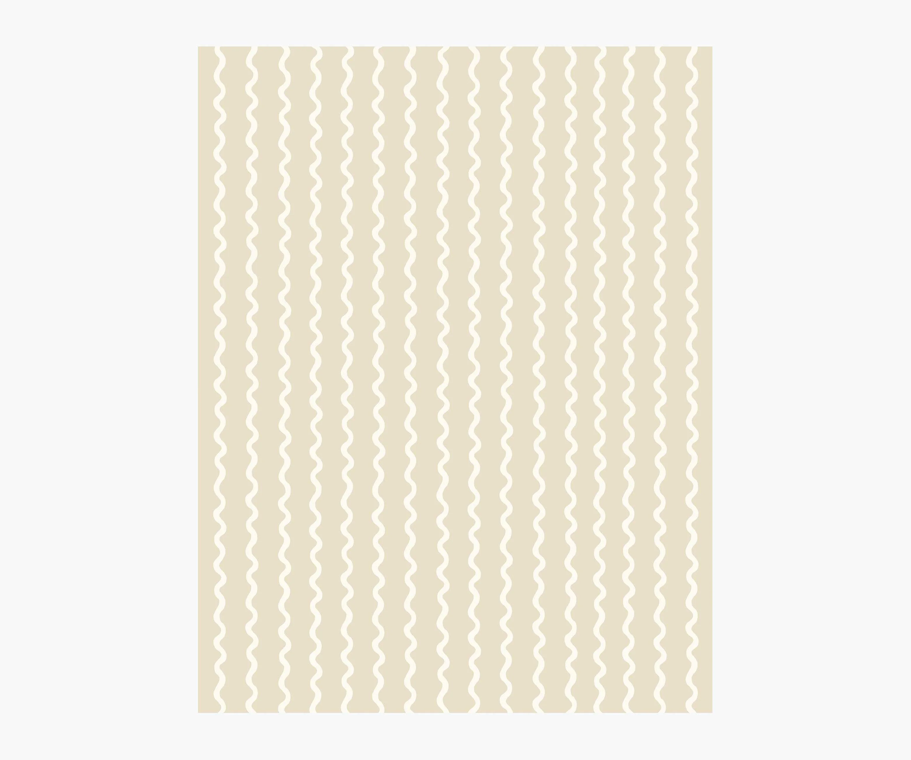 Rickrack Wallpaper Sample - Linen