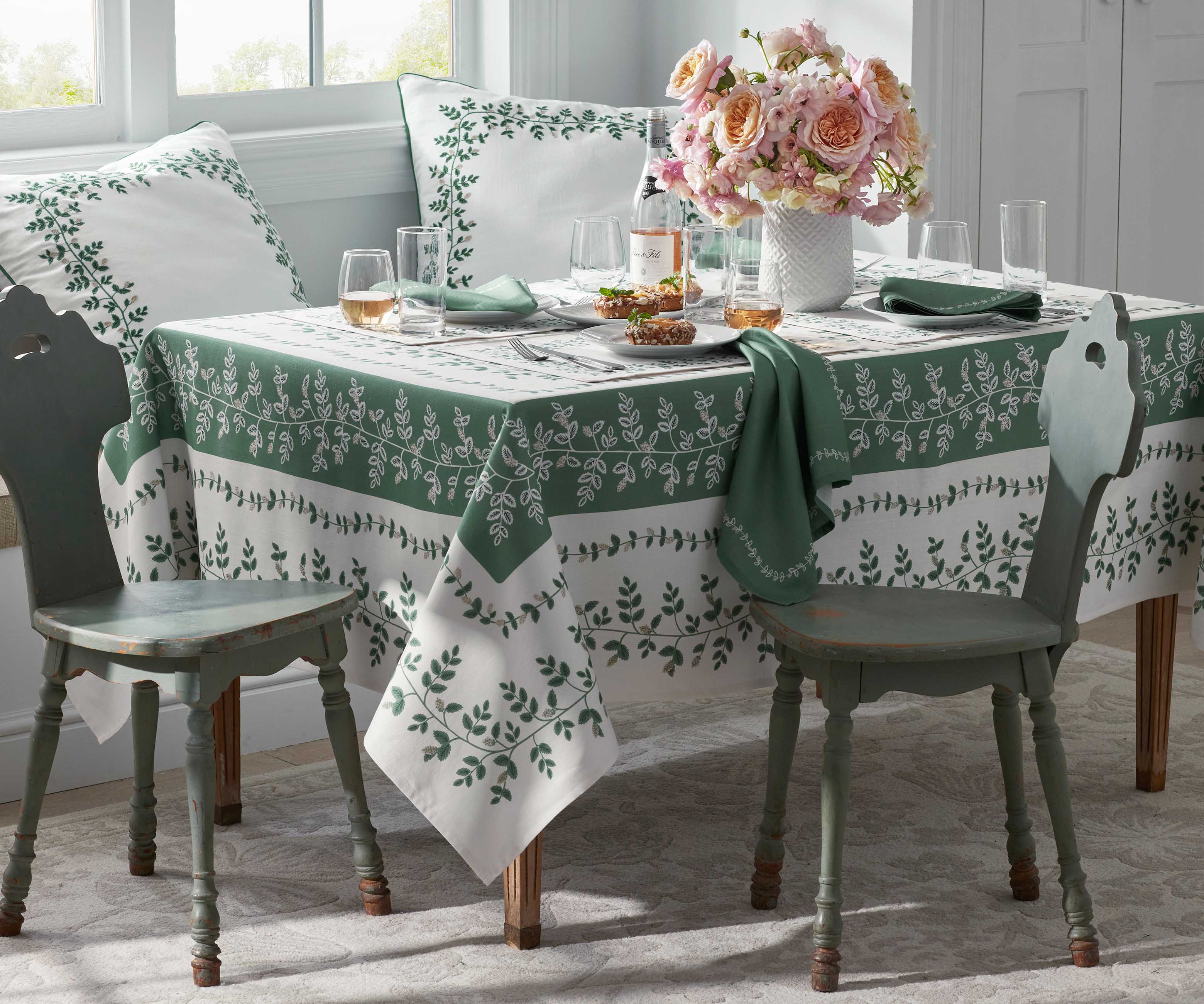 Cotton Tablecloth - Climbing Vines