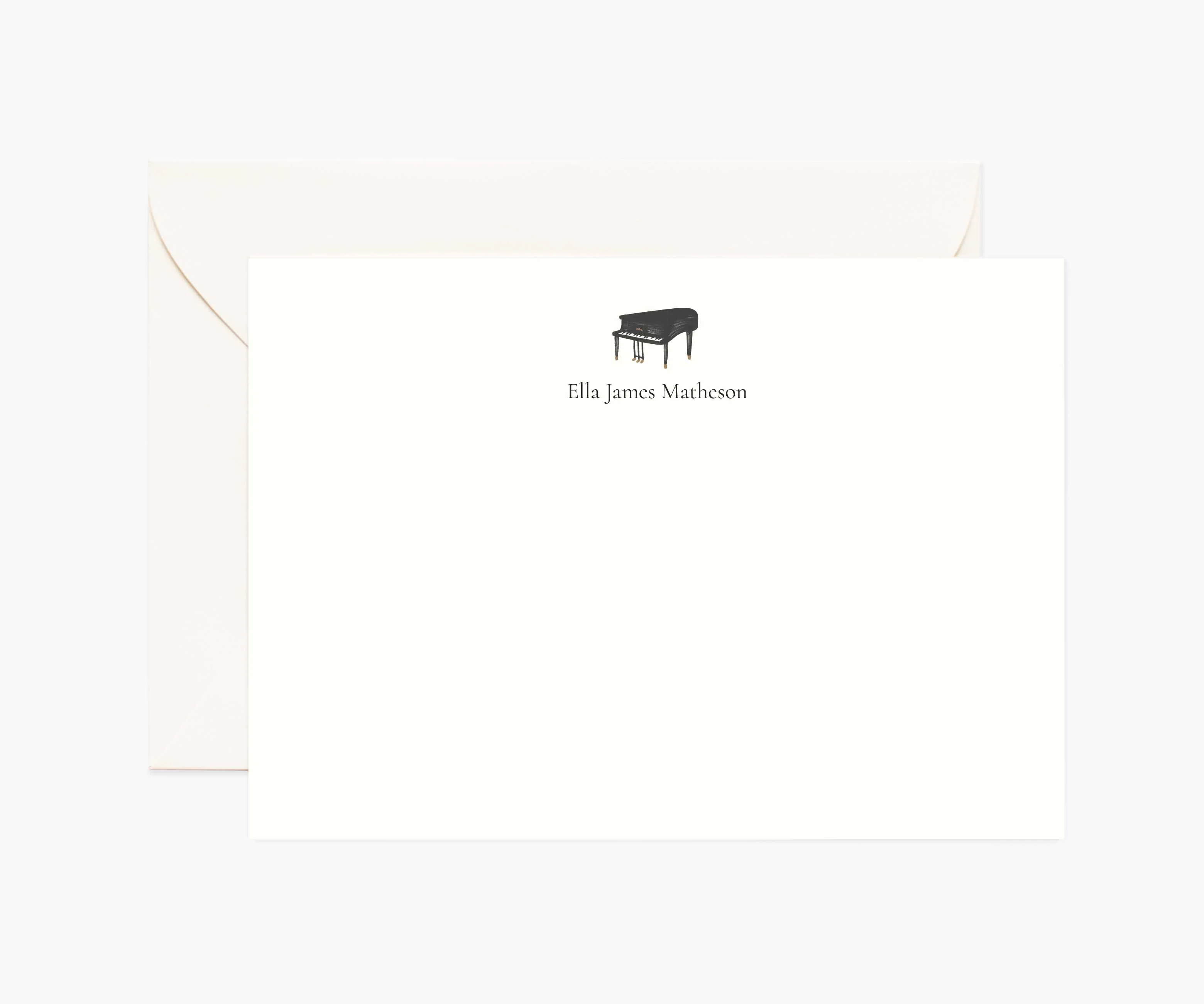 Arts Personalized Stationery  - Piano