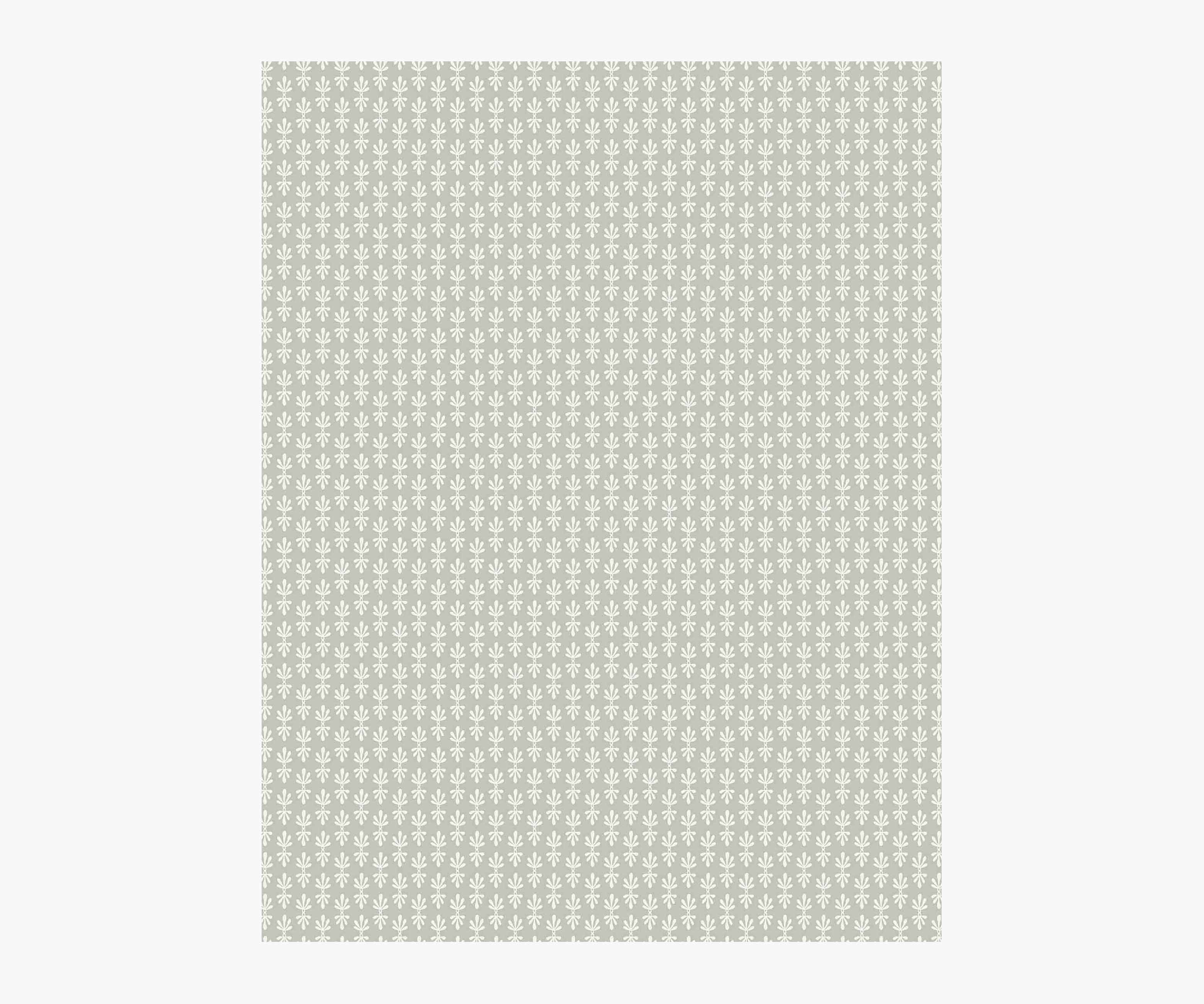 Petal Wallpaper Sample - Grey & White