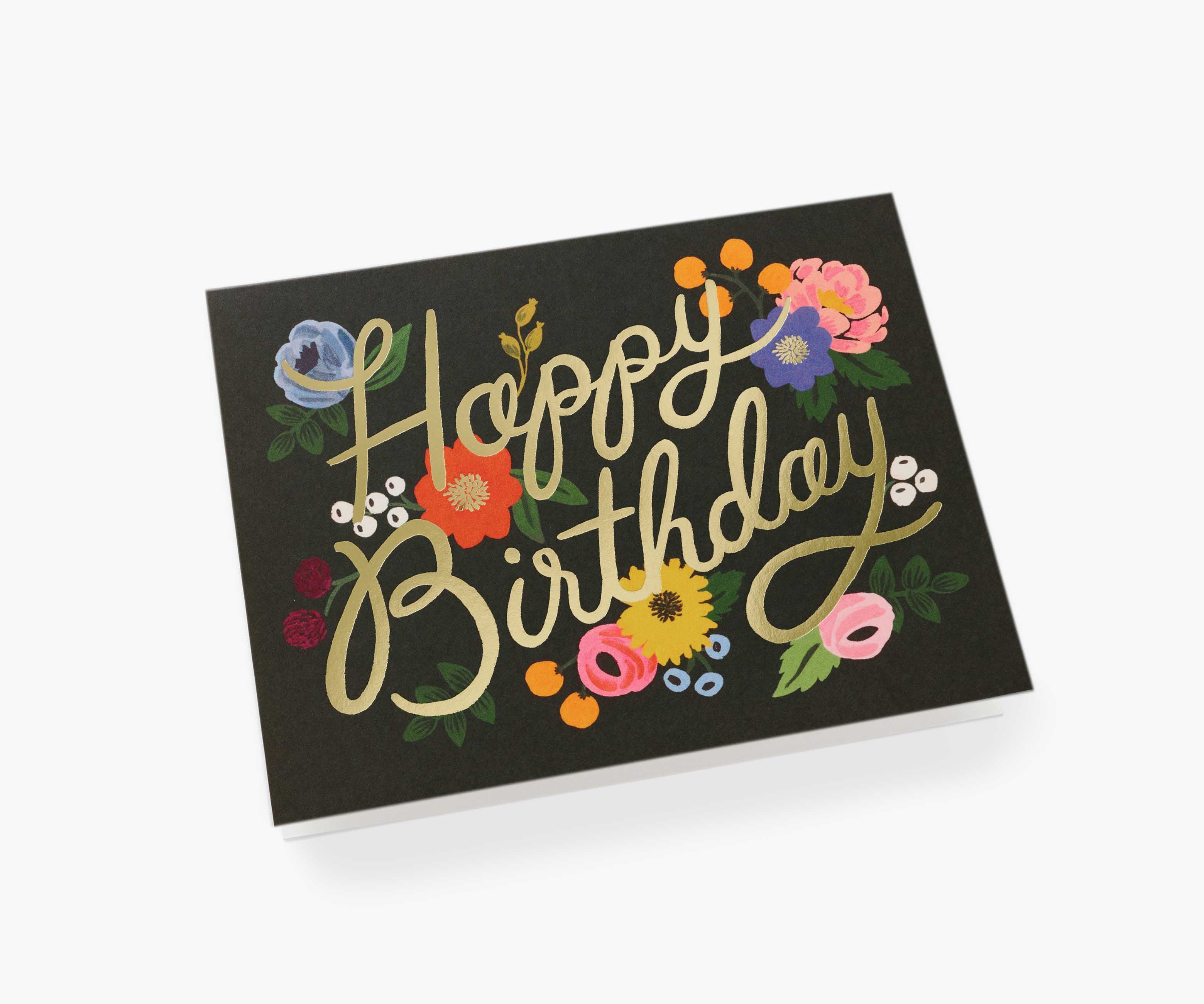 Vintage Blossoms Birthday Greeting Card