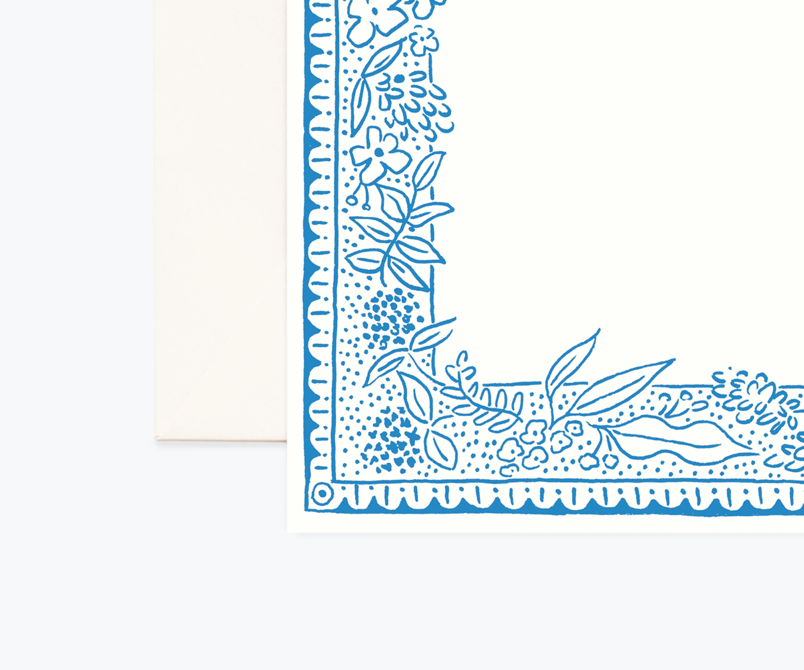 Floral Personalized Stationery  - Delft