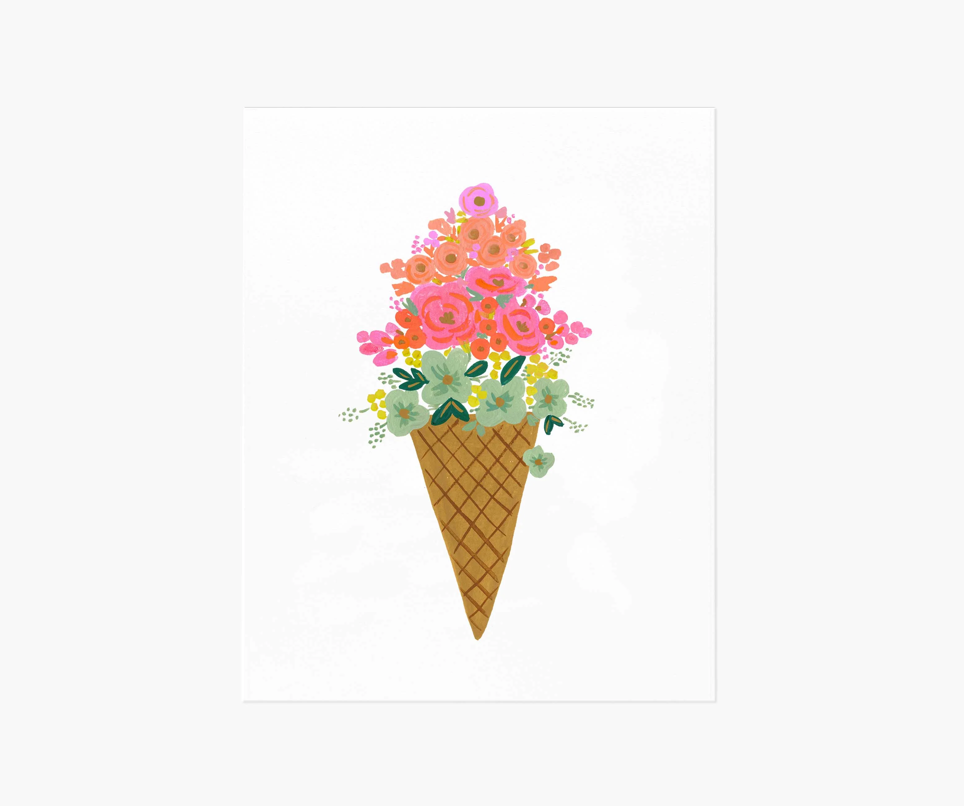 Ice Cream Cone Art Print