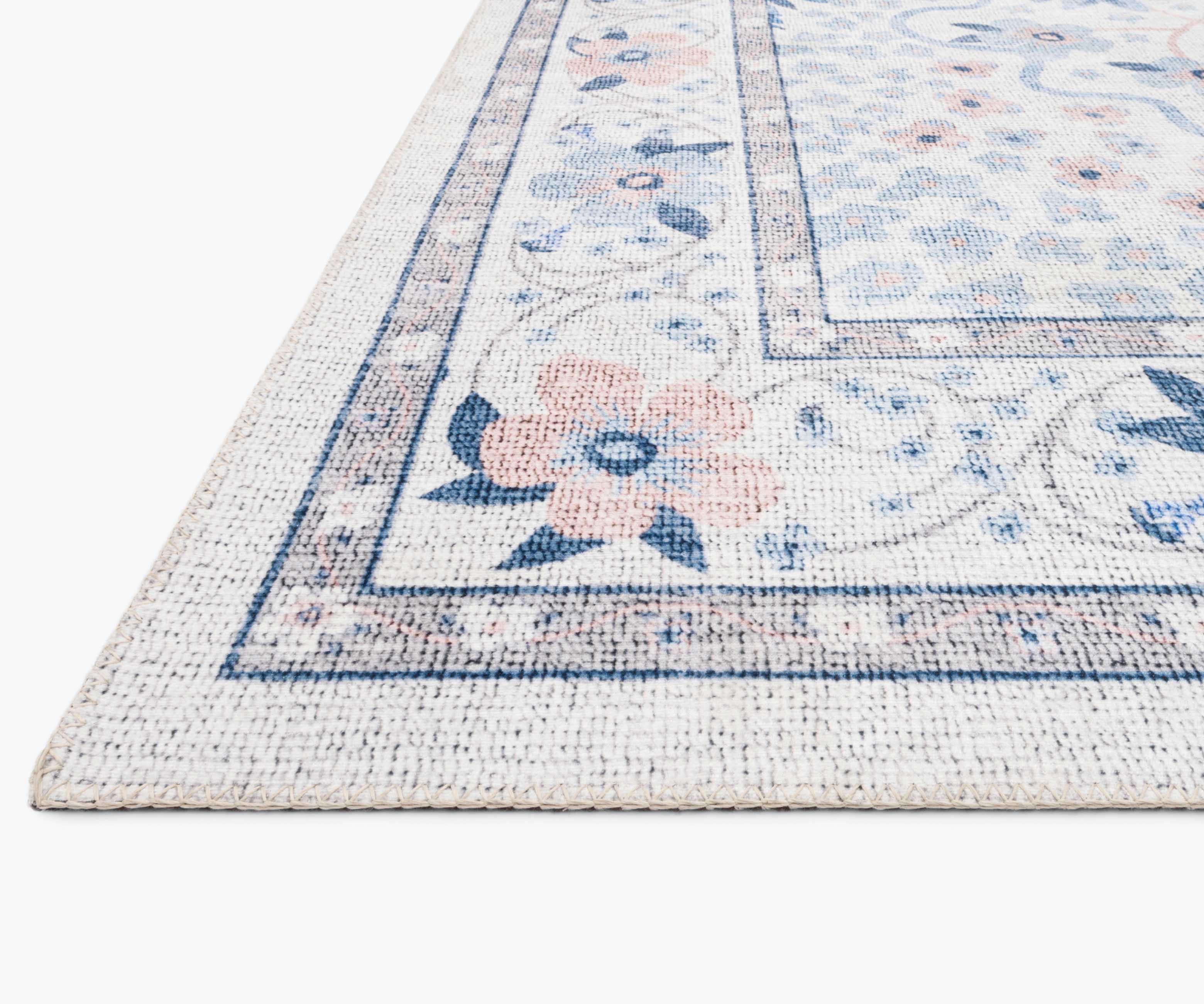 Palais Meadow Printed Rug - Snow