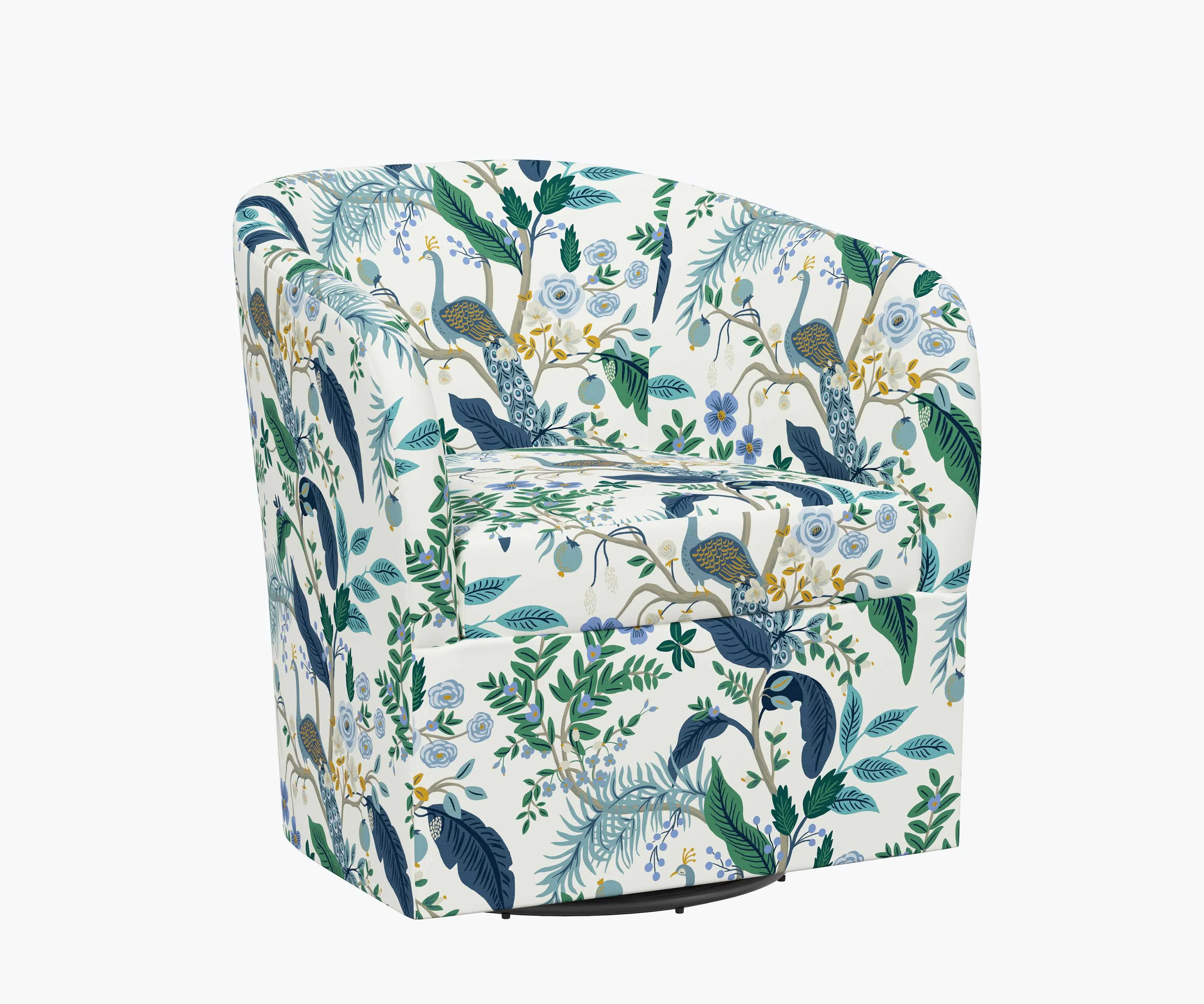 Pembroke Swivel Chair - Peacock