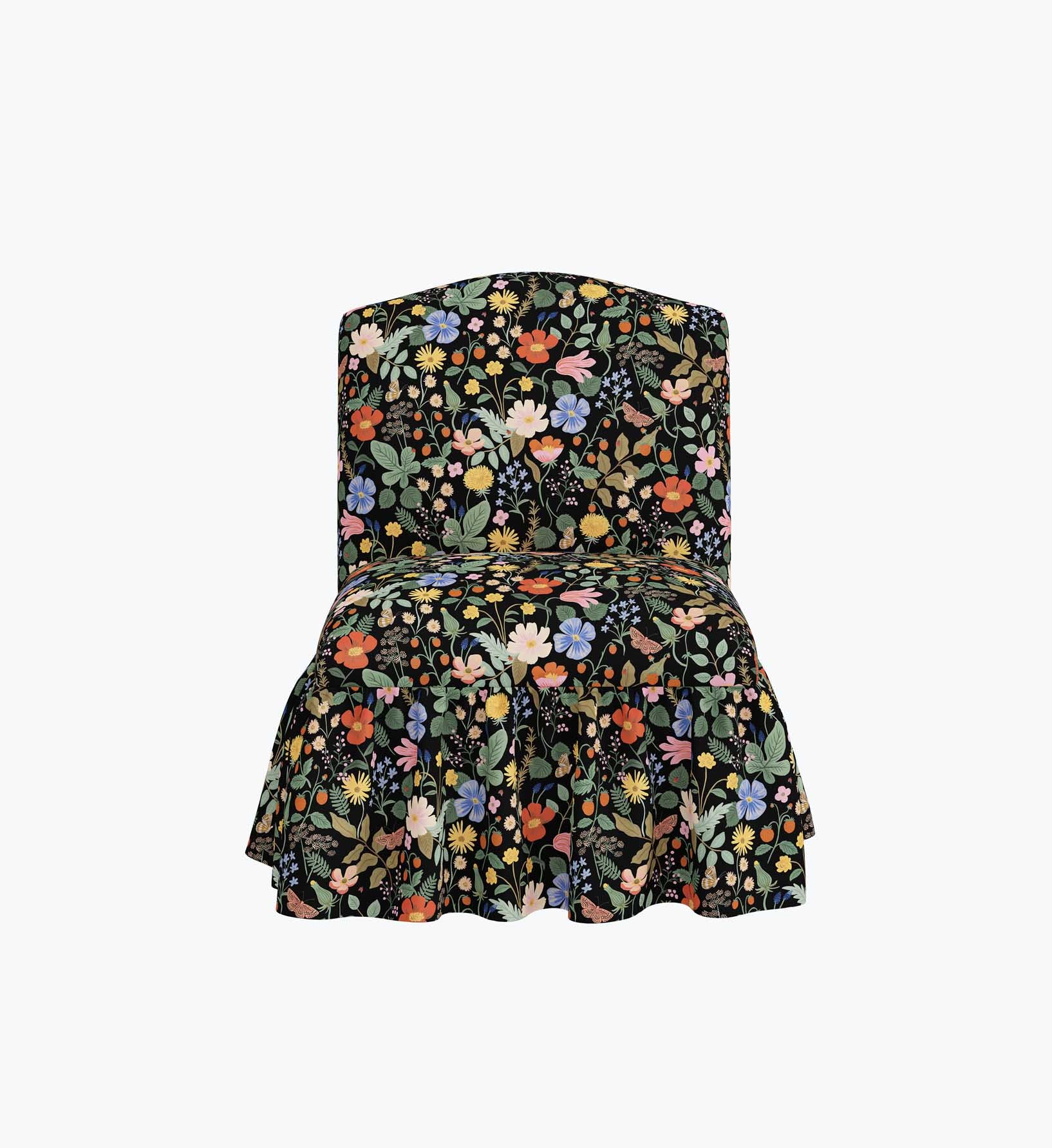 Edie Slipper Chair - Strawberry Fields