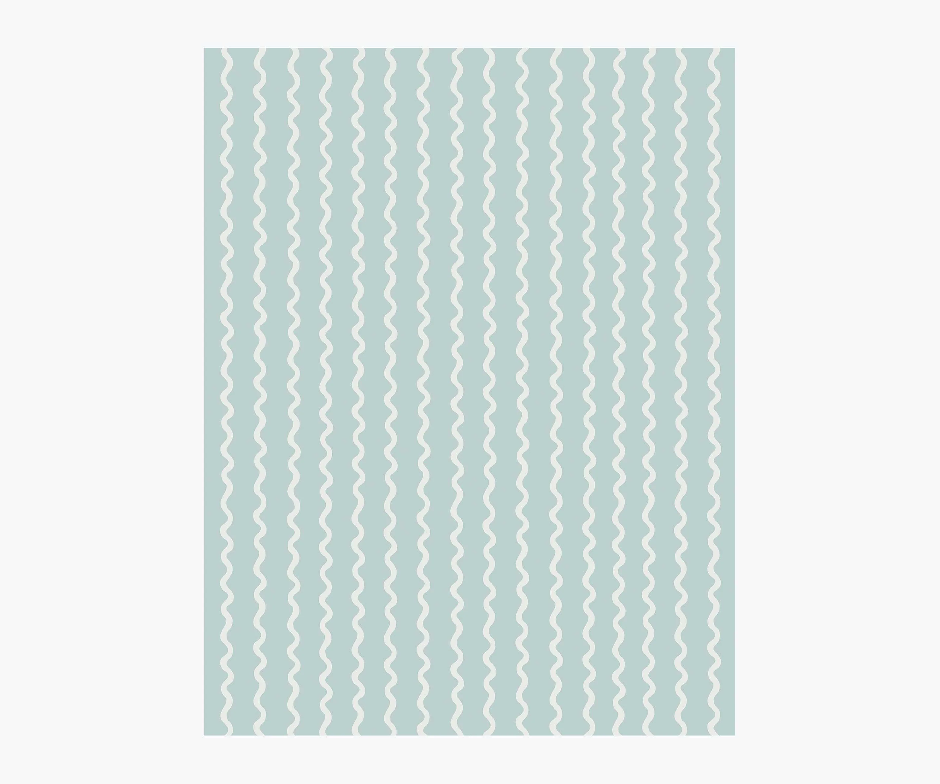 Rickrack Wallpaper Sample - Light Blue